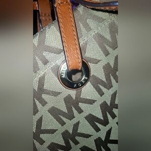 Michael Kors Brown and Tan Tote Bag